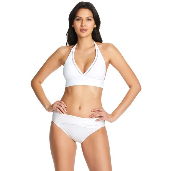 Bleu Rod Beattie Other - Bleu Rod Beattie Behind The Seams Halter Top White 6